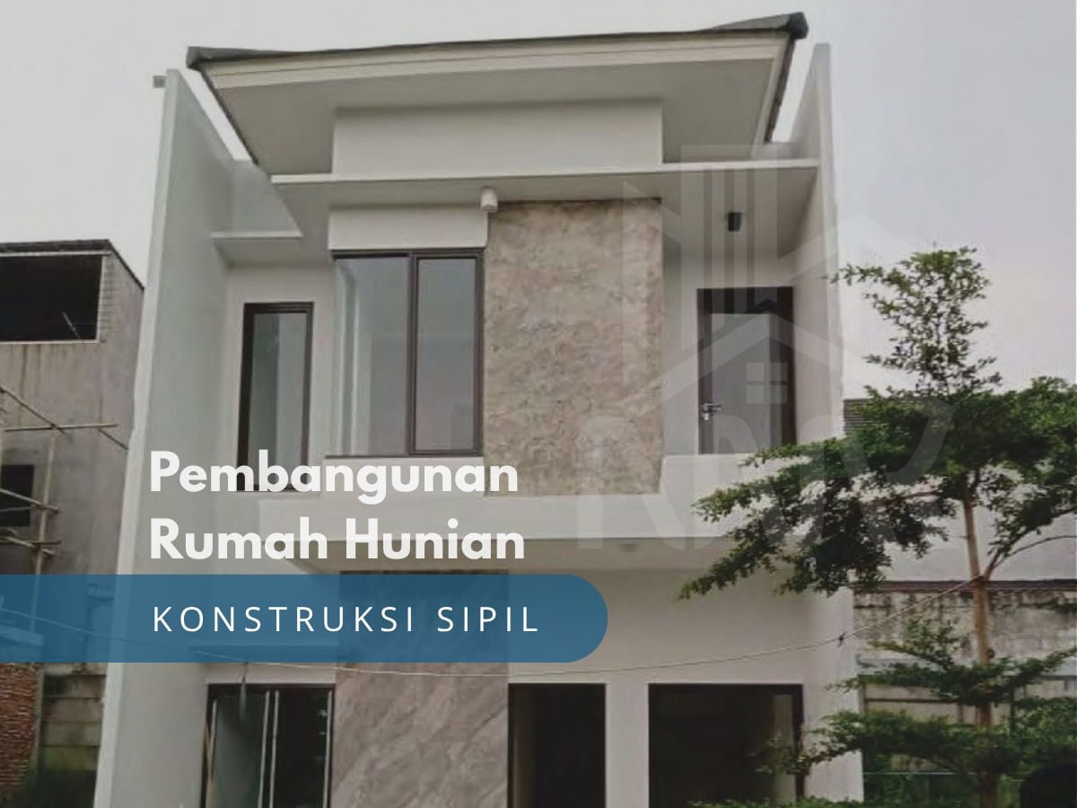 Two-storey house completed through our civil construction work